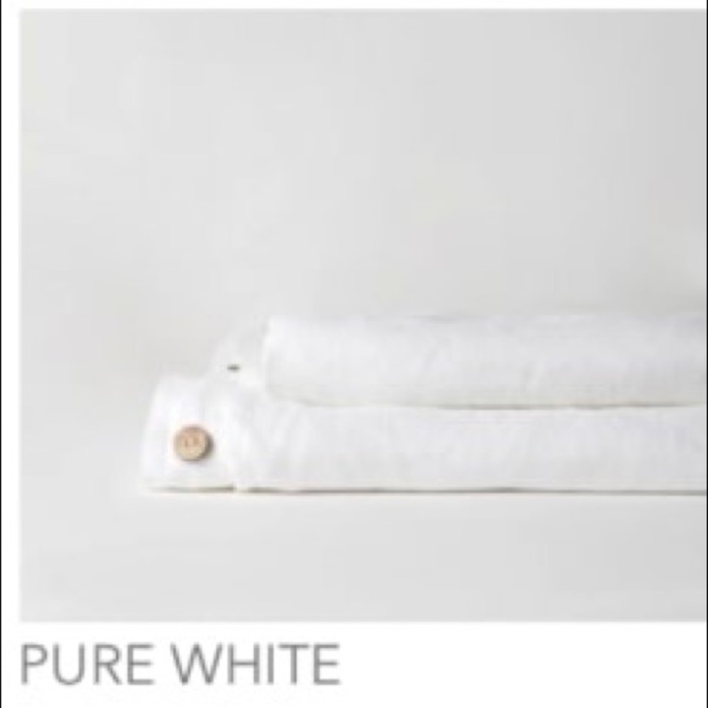 White French Linen Duvet Cover & Top Sheet Set NWT Cal King size NEW by Primary - Picture 9 of 10